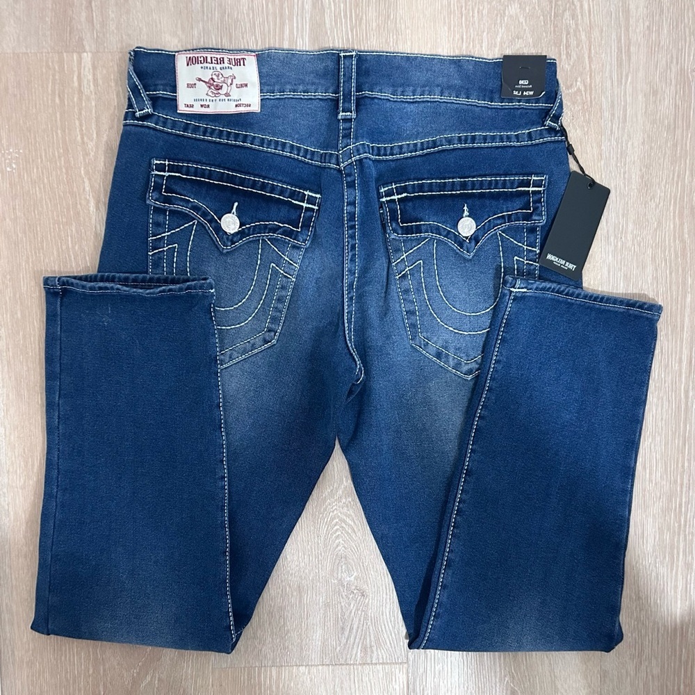 NWT TRUE RELIGION Geno Relaxed Slim Jean’s Men’s Size 34/32 Retail $199